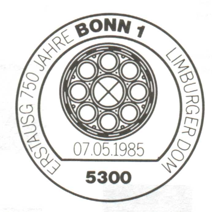 Ersttagsstempel Limburger Dom in Bonn